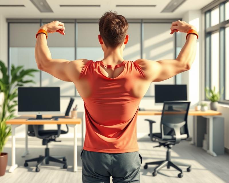 T raise – skuteczne ćwiczenie na wzmocnienie pleców w biurze